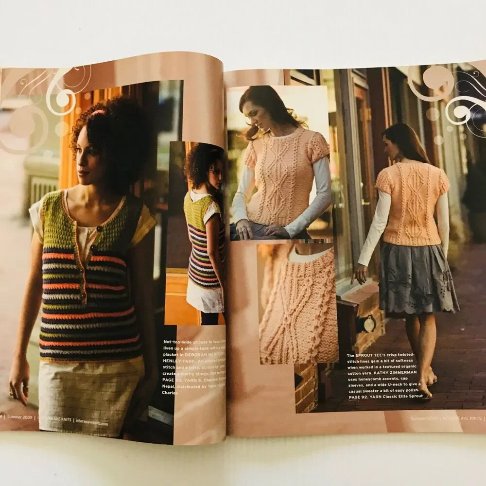 Interweave Knits Magazine Summer 2009 Knitting Patterns Sunny Modern Knits